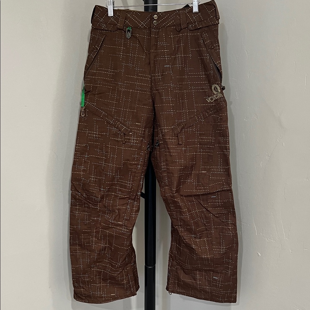 Volcom Dark Brown Geometric snowboard 🏂 Pants